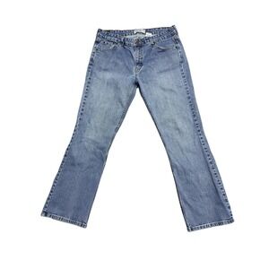 Levi Strauss Signature Jeans Womens 14 Short Blue Bootcut Low Rise Stretch Denim